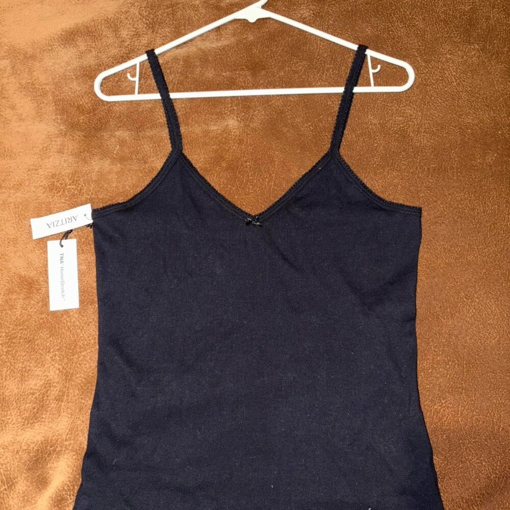 Aritzia Women's Navy and Black Vest